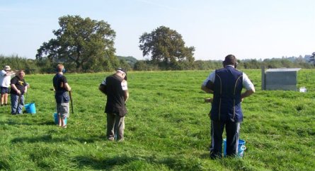 Shooting DTL Clay Pigeons in rural South Cheshire
